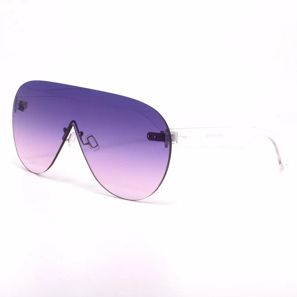 Негабаритных солнцезащитные очки Для женщин 2018 Брендовая Дизайнерская обувь