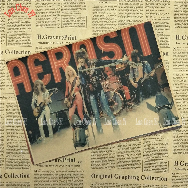 Рок-Группа Aerosmith ностальгическая матовая крафт-бумага плакат офис подарок столовая домашний Декор стикер дизайн