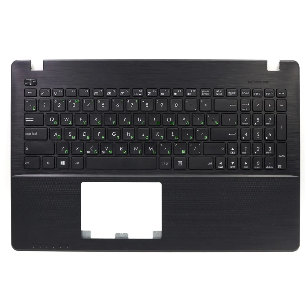 Новая русская черная клавиатура для ноутбука ASUS X550 X550C X550CA с черной крышкой C черной подставкой для рук