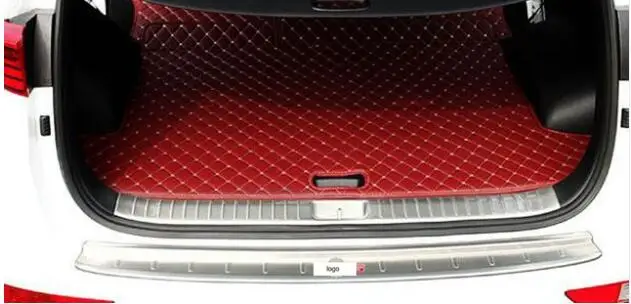 Для Tucson багажник автомобиля внутренние крышки+ внешний декоративный элемент для бампера аксессуары для автомобиля-Стайлинг hjk - Цвет: INTERNAL EXTERNAL 2