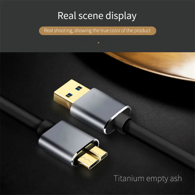 Кабель для передачи данных 0,5 м 1 м 1,5 м USB 3,0 type A к Micro B кабель-удлинитель для жесткого диска для внешнего жесткого диска HDD samsung S5 Note3
