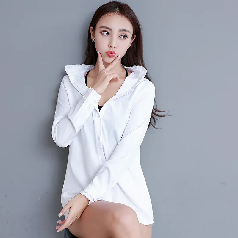 Пижама женская белая длинная шифоновая с длинным рукавом | Женская одежда