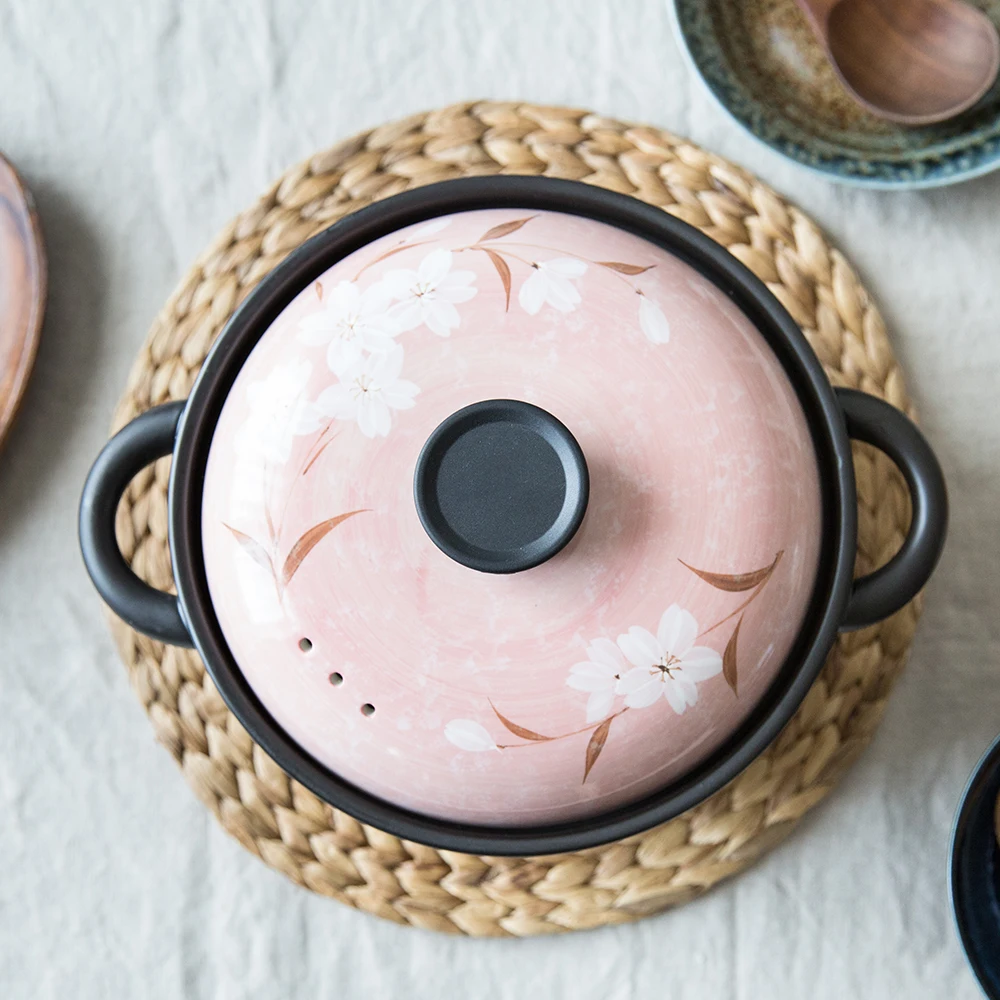 

housewife Sakura pot series multifunctional pot high-temperature ceramic pot soup pot casserole stew