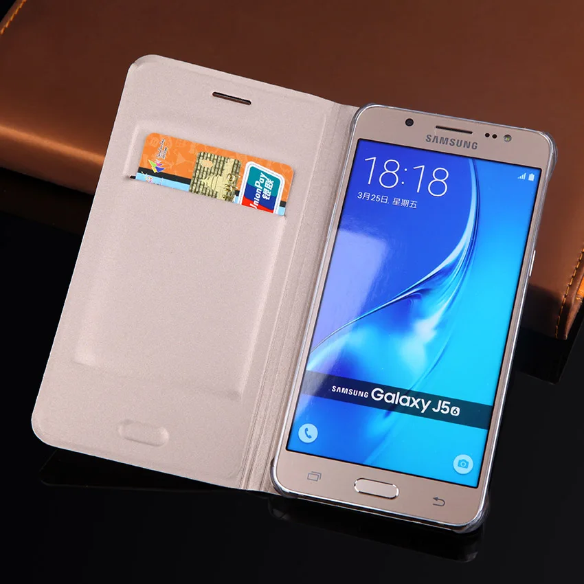 360 чехол-раскладушка кожаный бумажник чехол для телефона для samsung Galaxy J5 J 5 J510 J510F J510H J510FN SM-J510FN с держатель для карт чехол s