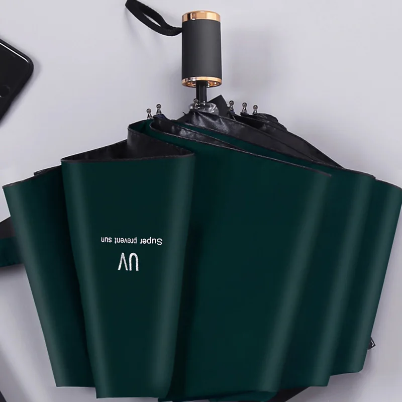 

Jessica's hand tight umbrella black coated uv resistant wind resistant frame gold handle ladies and gentlemen