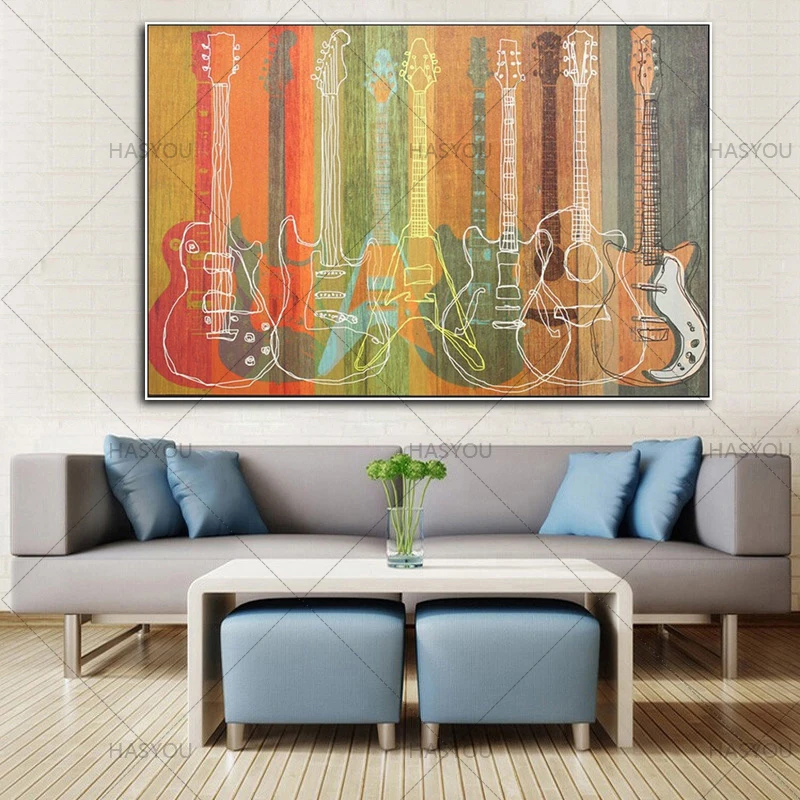 HASYOU Топ художника современная абстрактная гитара чистая новинка ручная работа