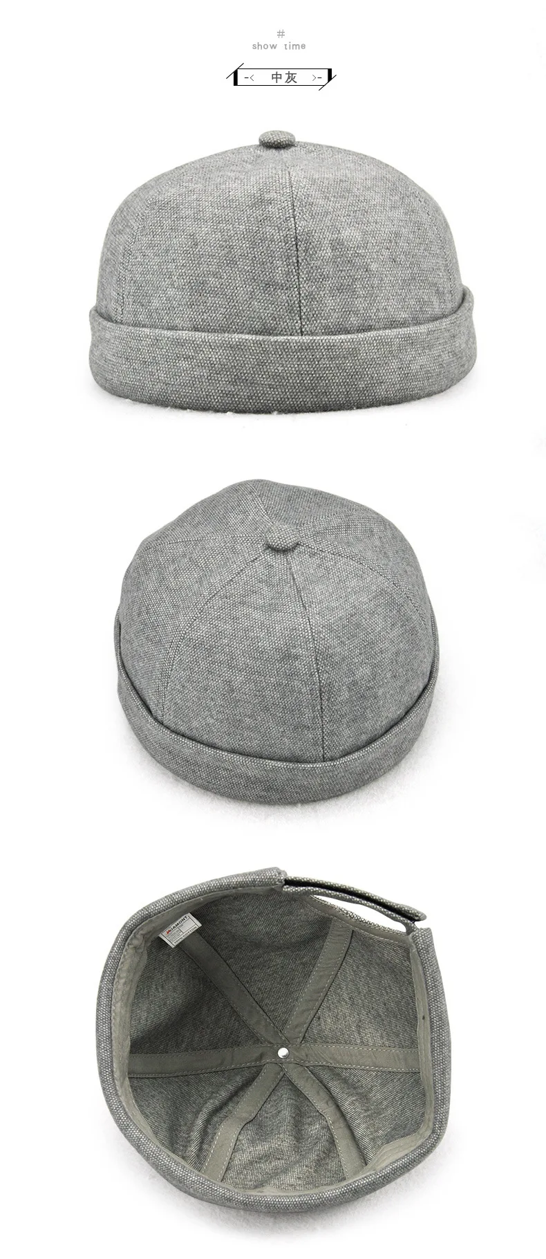 [JAMONT] повседневные мужские шапки бини Skullcap Твердые хлопковые шапочки модные шапки Новые портативные Casquette