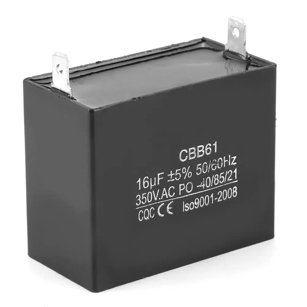CBB61 генератор пусковой конденсатор CQC 450 в переменного тока 16 мкФ 50/60Hz моторный ходовой конденсатор с алюминиевой крышкой для бесщеточный мощный трёхколесный мотоцикл дизельные генераторы