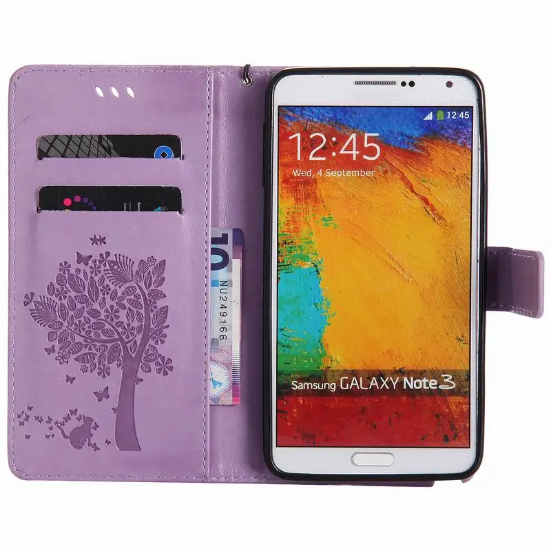 Для samsung Galaxy Note 3 чехол Флип кожаный+ силиконовый чехол для samsung Galaxy Note 3 Чехол кошелек слот для карт чехол для телефона N9000 N9005