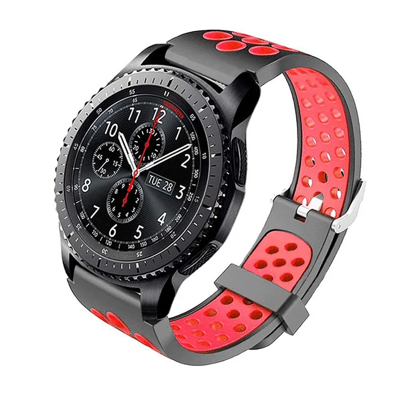 1 20 мм 22 мм силиконовый ремешок для часов samsung galaxy watch 46 мм 42 мм gear s3 frontier классические умные часы active 2 ремешок аксессуары - Цвет ремешка: 1