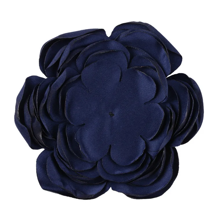navy Nishine 5 шт./лот " Искусственные многослойные тканевые цветы сжигающие цветы для Diy Дети девушки, принадлежности для волос вечерние украшения - Цвет: navy