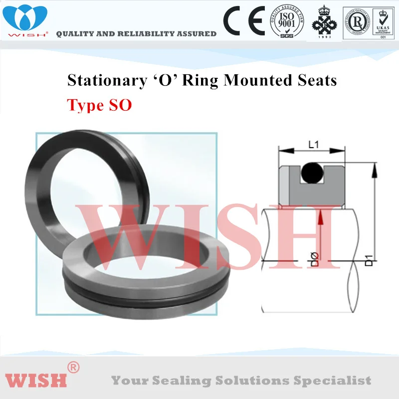 

1.00 inch O-Ring mounted type SO stationary seat material Silicon carbide