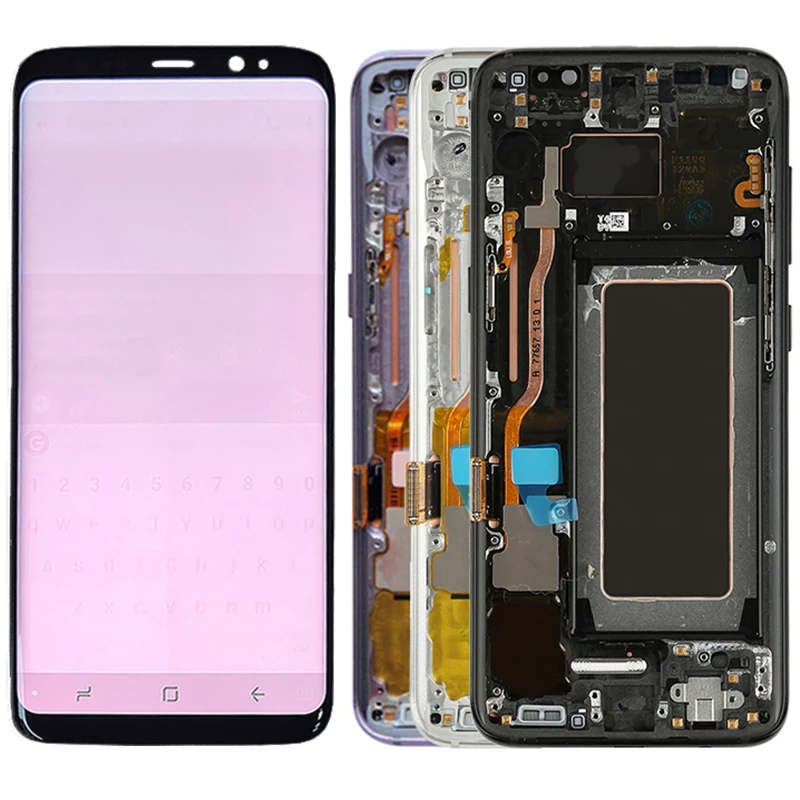 Оригинальный S8 плюс ЖК дисплей с рамкой для Samsung Galaxy G950F Экран G955F активно