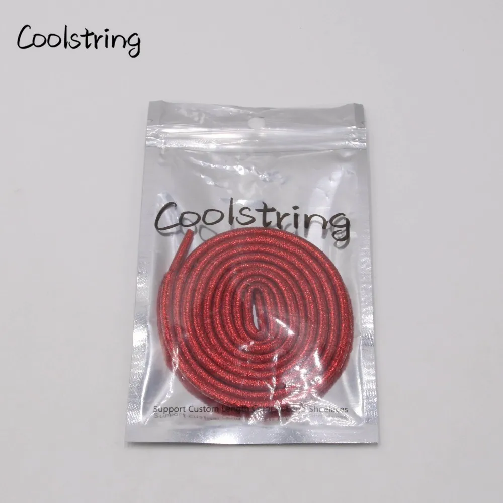 Coolstring однотонные закругленные металлические шнурки блестящие шнурки мигающие Блестящие модные латчеты перламутровые для спорта холст