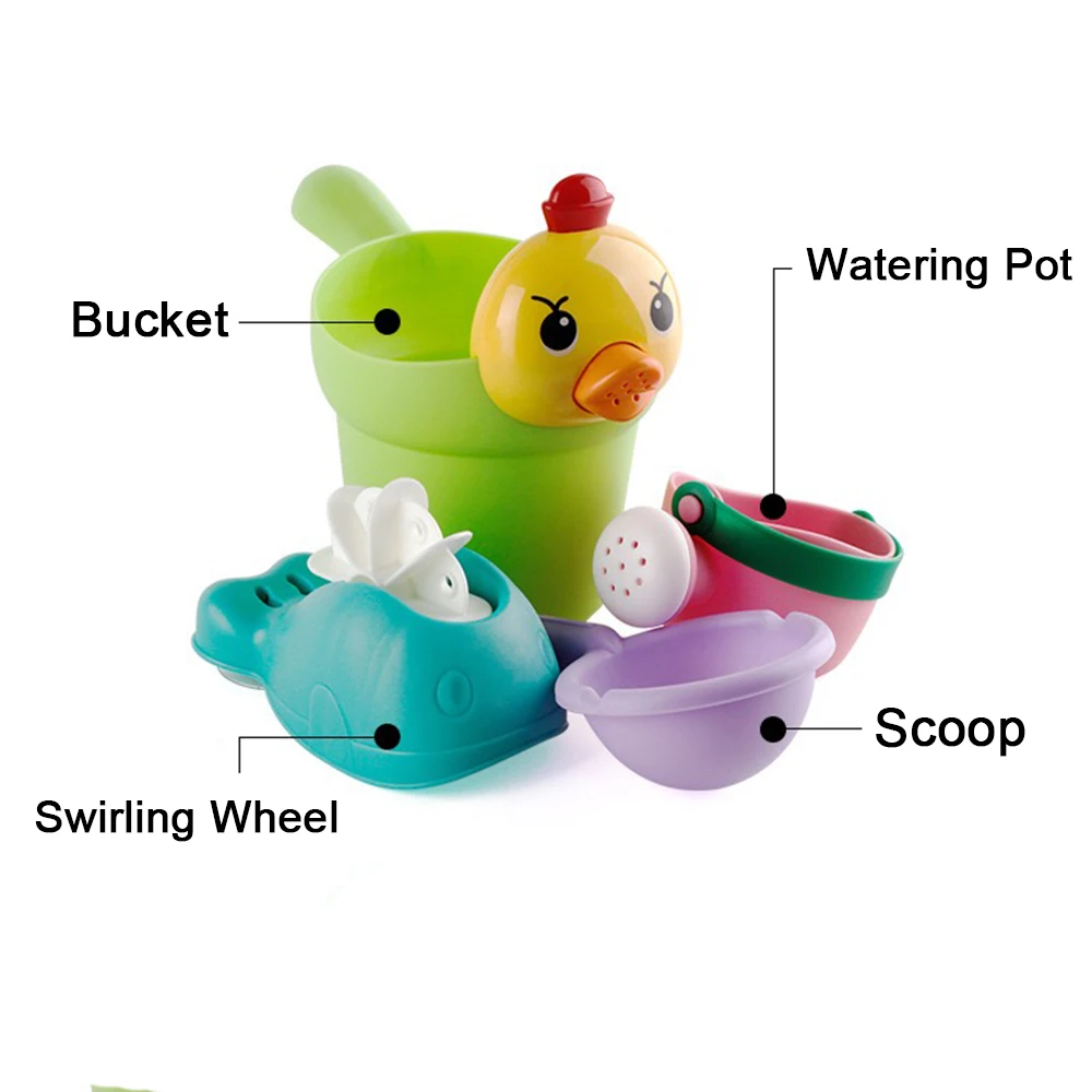 Набор пляжных игрушек с песком для детей 4 шт. набор игр на открытом воздухе