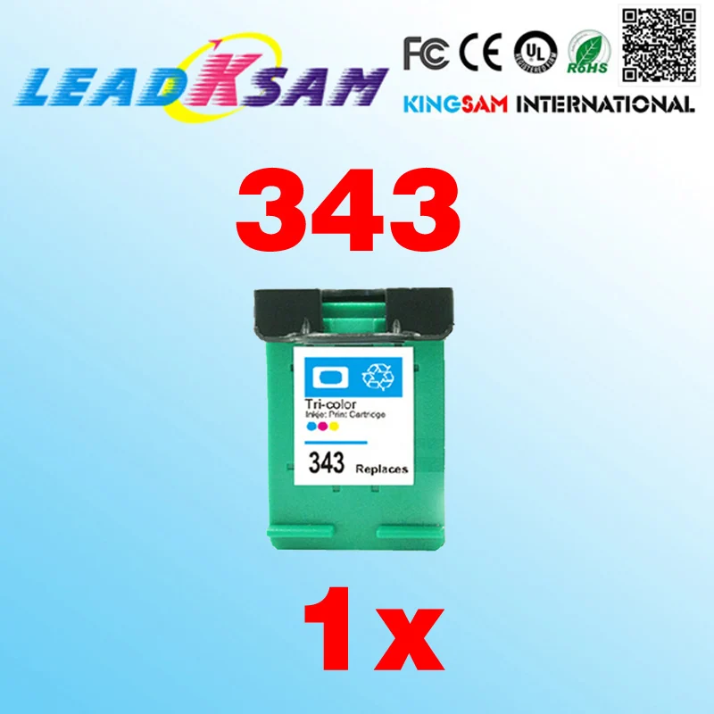 Цветной чернильный картридж Leadksam совместимый с принтером hp343 343 Deskjet D4260 4260 D4360 C4200