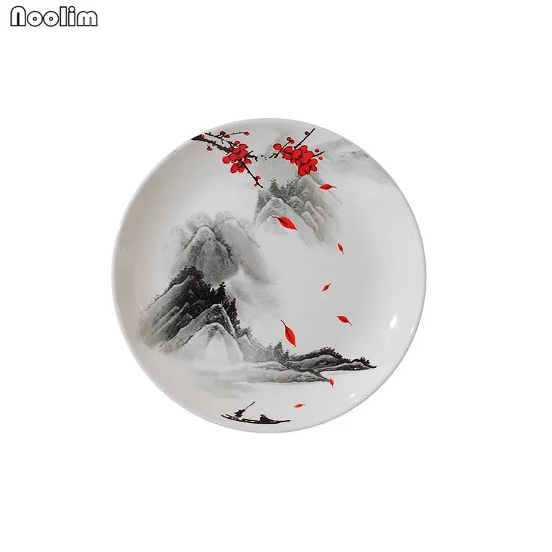 20cm-F NOOLIM, новинка, китайский стиль, настенное украшение для дома, для крыльца, для ресторана, настенное, для дома, для дивана, настенное, для гостиной, подвесное, креативная декоративная тарелка - Цвет: 20cm-F