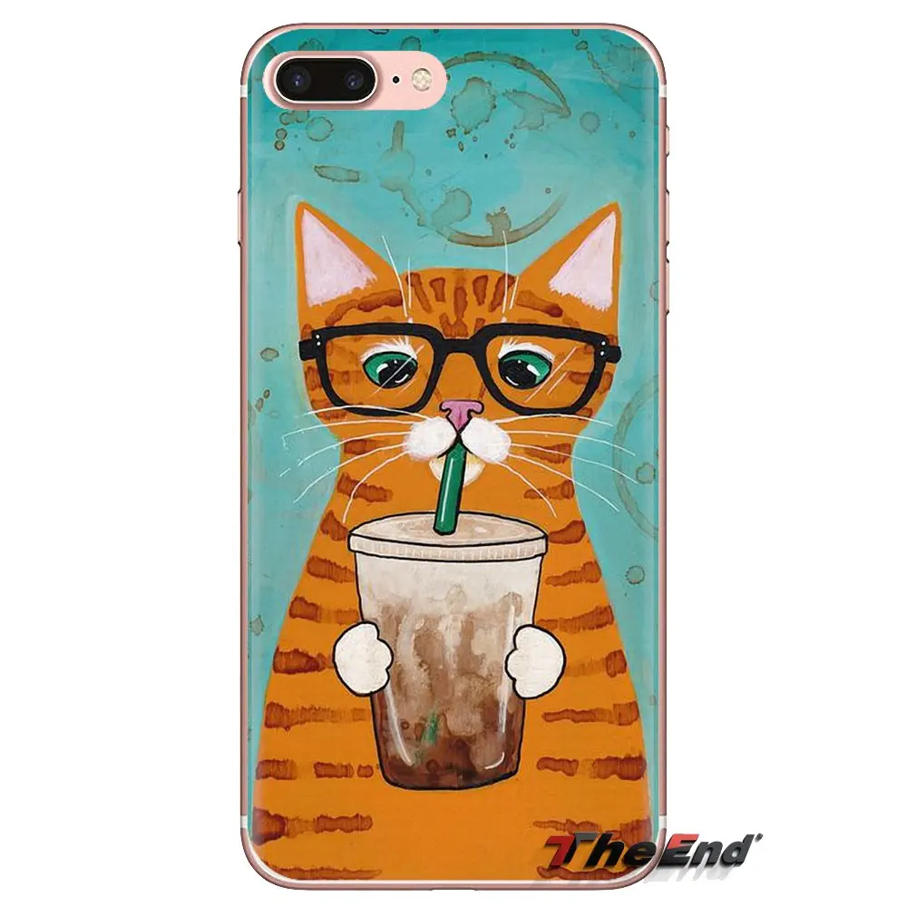 Бутылка для кофе молока напитков кошек Huawei Mate Honor 4C 5C 5X 6X 7 7A 7C 8 9 10 8C 8X 20 Lite Pro мягкие