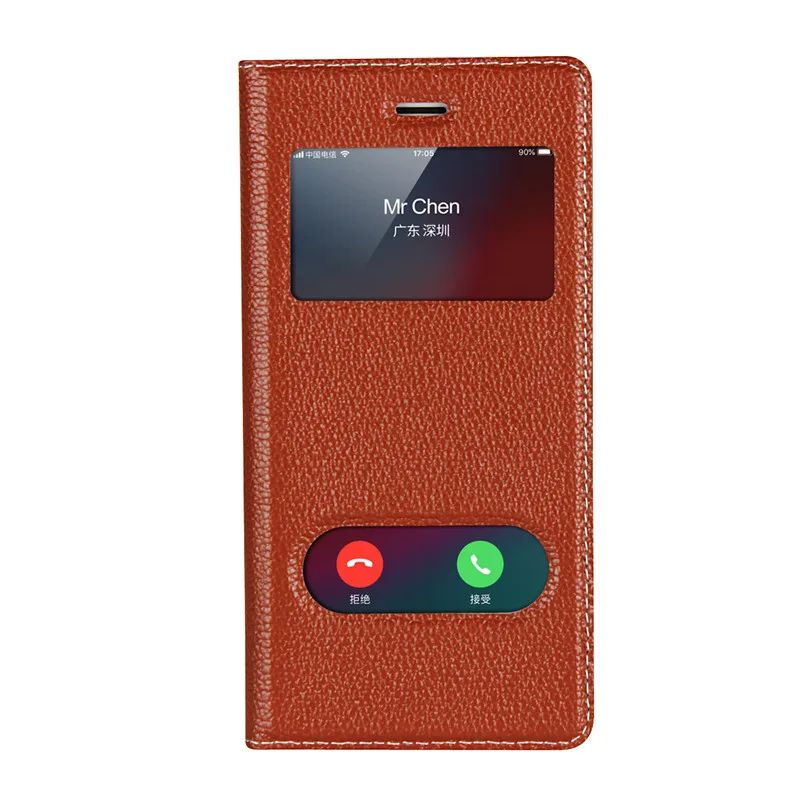 Brown 1 Чехол из натуральной кожи для iPhone 7 X, магнитный чехол Чехол для iPhone 5 5S SE 6, 6 s, 7, 8 plus, x, флип-чехол, кожаный чехол, чехол для телефона s - Цвет: Brown 1