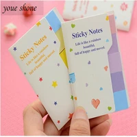 youe shone 2pcslot memo pads stationery cute rainbow color mini fresh note stickers double self paste n times sticky