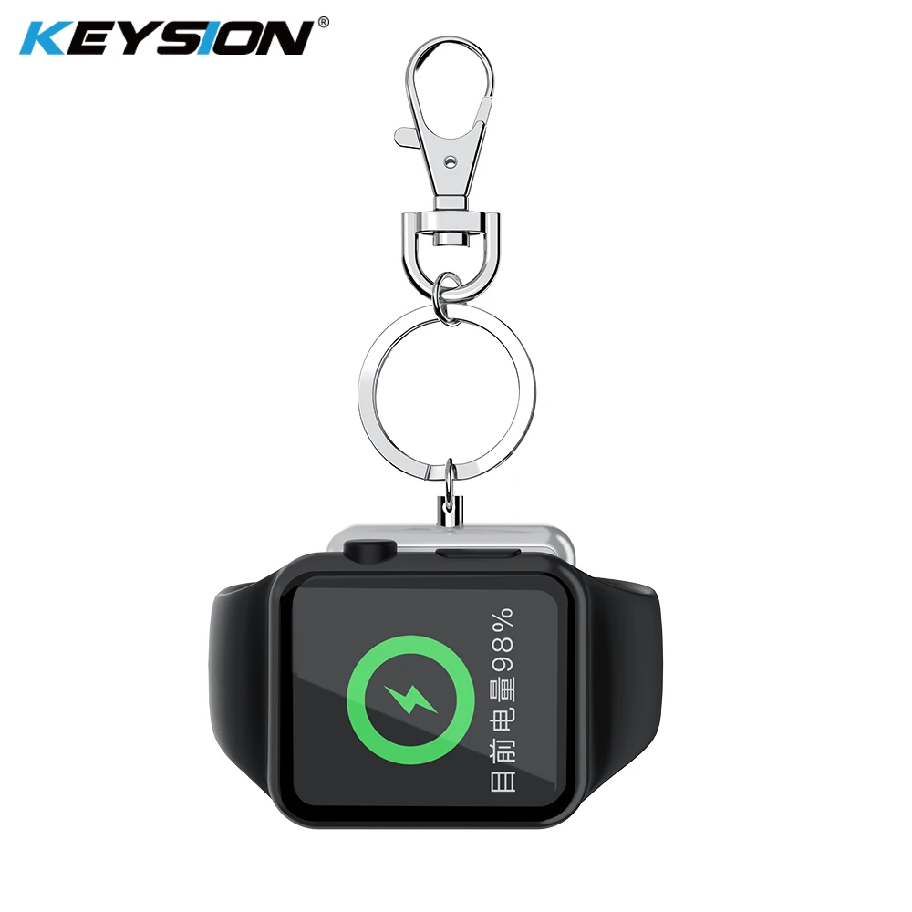 KEYSION Беспроводное зарядное устройство для Apple Watch Series 4 3 2 1 Металл + закаленное