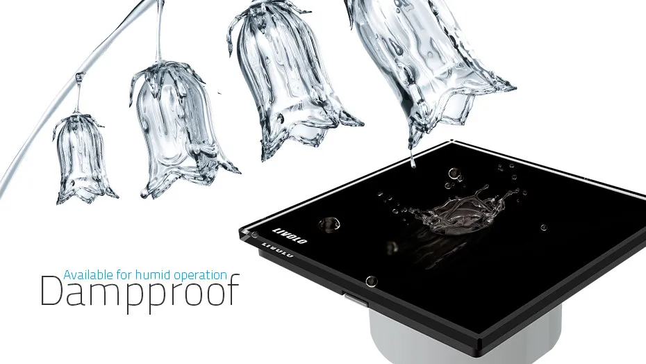 Livolo ЕС Стандартный удаленного и диммер vl-c701dr-12, Черный Кристалл Стекло Панель, 220~ 250 В настенный светильник Remote Touch диммер