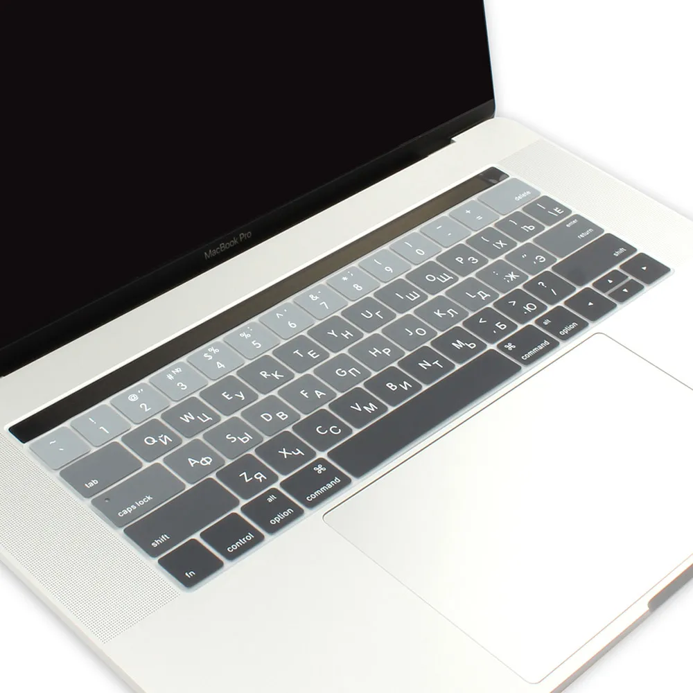 Русская раскладка клавиатуры, кожный чехол для MacBook Pro 1" 15" с сенсорной панелью для нового Pro A1706 A1707-US Enter