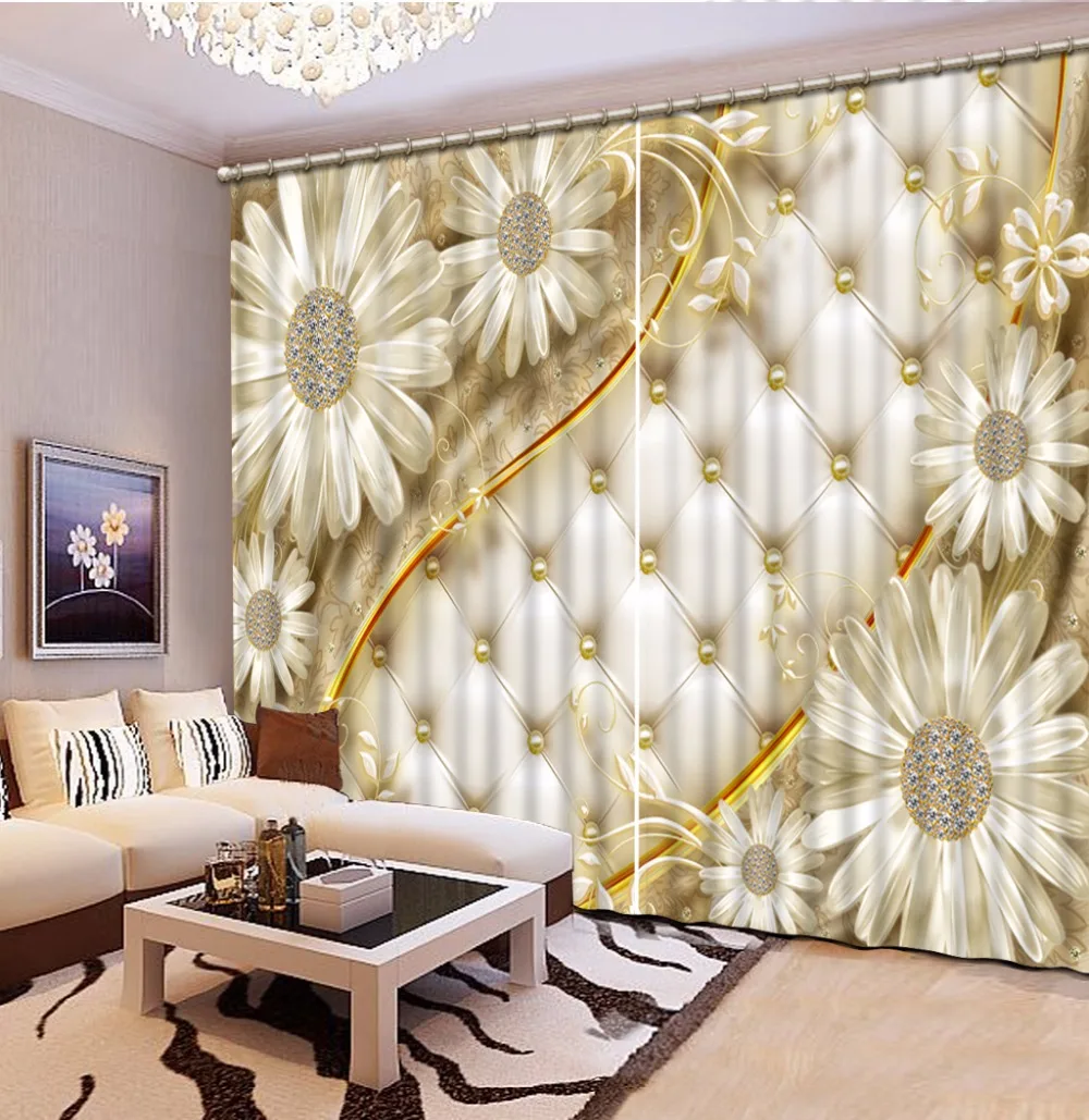 Светонепроницаемые шторы с 3D фотопечатью для гостиной гостиницы занавески