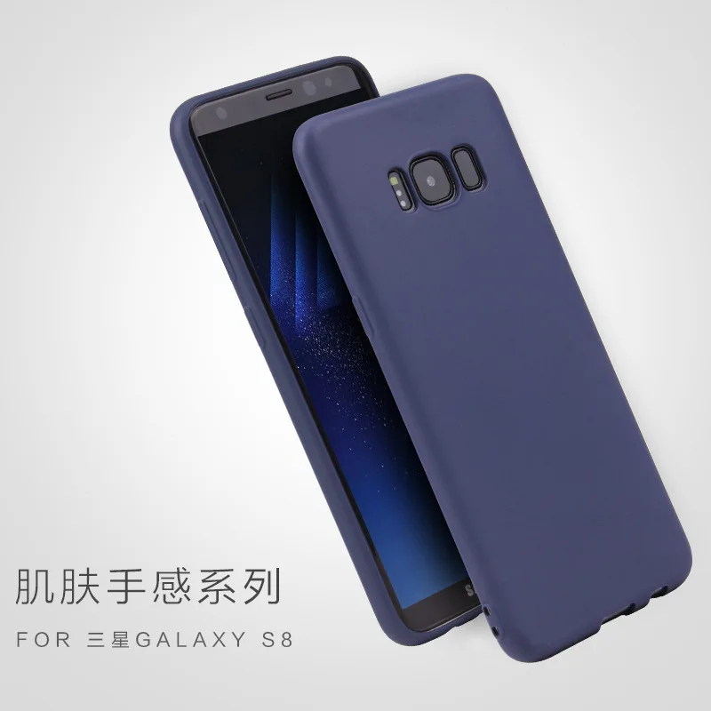 Цветной ТПУ силиконовый матовый чехол для Samsung Galaxy A3 A5 A7 J7 J5 J3 2016 2017 Prime S6 S7 S8 S9 C9 Pro