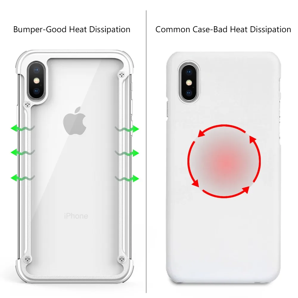 OATSBASF металлическая рамка форма с подушкой безопасности Бампер для iphone XS MAX