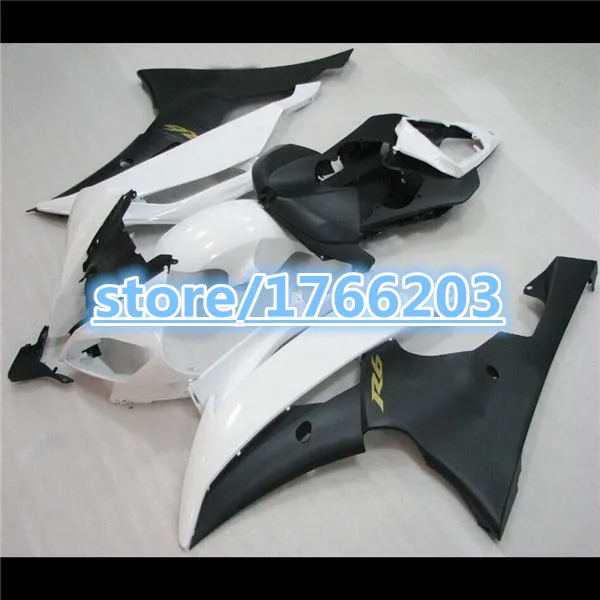 

ZF R6 08-11 обтекатели для Hama YZF R6 2009 2008 Белый Черный Обтекатели комплекты BBF