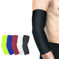 1pcs running man sports basketball arm sleeve cycling compression arm warmers elbow protector pads support for men