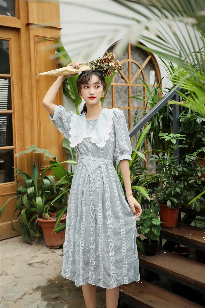 2019 Новое модное женское длинное платье в летних моделях кружева талии