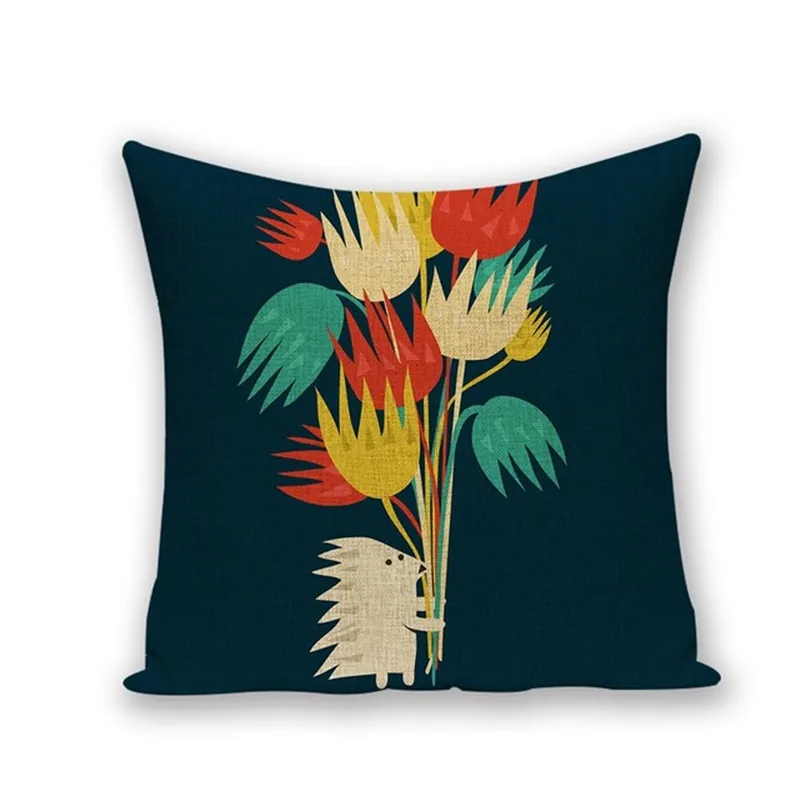 Dreamy Geometry Cushion Covers Linen cotton Art Decorative Pillow cover Capa de Almofada Car Chair Couch Home Decor family Gifts | Дом и сад