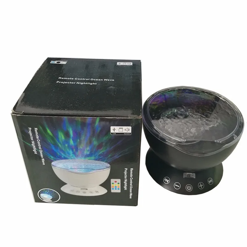 Проектор звездного неба океанской волны светодиодный ночной Светильник Aurora с USB