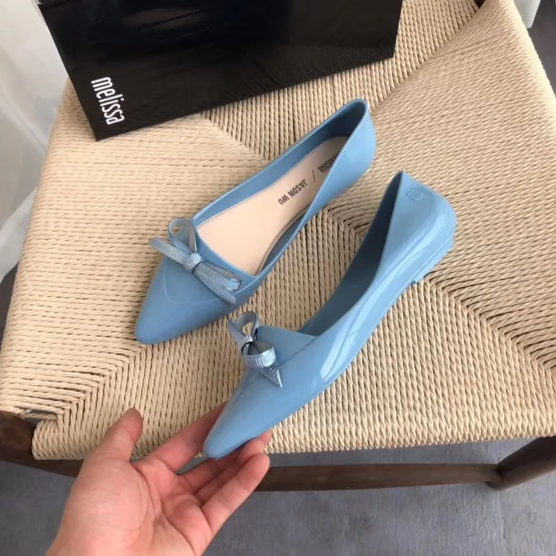 Новинка года; Melissa; женские босоножки с бантом; летние женские сандалии; Melissa; женская обувь; нескользящие женские прозрачные сандалии; дышащие