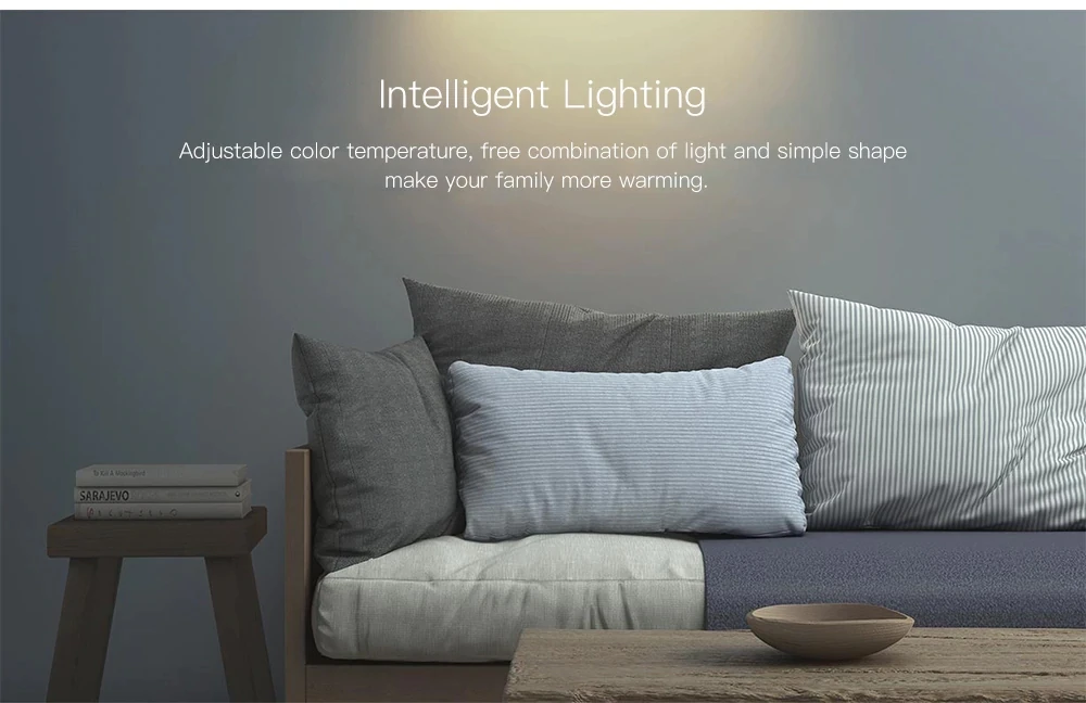 Xiaomi Mijia WIFI контроль приложения 3000-5700K 200Lm 3 5 W LED Регулируемая Цветовая температура