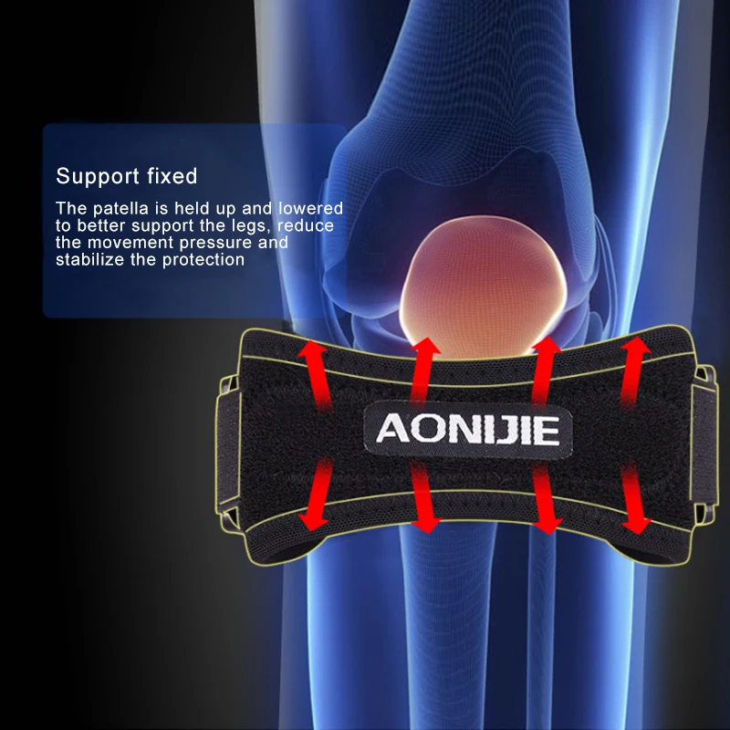 Наколенник Patella регулируемый наколенник s силикагелевый для пеших прогулок бега
