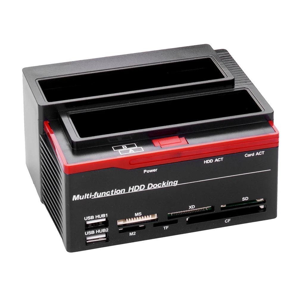 Многофункциональный двойной слот 2 5/3 5 дюйма IDE SATA SDD HDD док-станция кардридер |