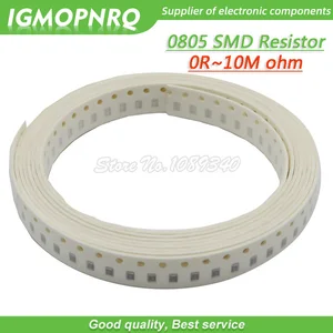 Резистор 100 SMD 14 Вт Сопротивление 0R - 10 м 1.8R 10R 100R 220R 330R 470R 560R 1 к 10 к 47 к 0805 к 100 к 0 10 180 100 330 Ом, 470 шт.