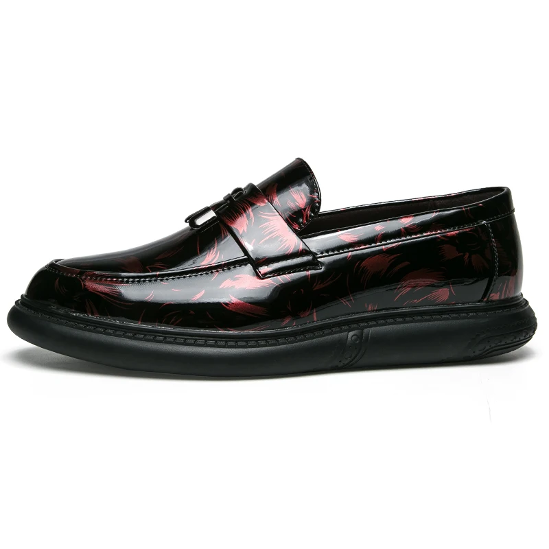 Split Leather Shoes Men Brand Footwear Non-slip Thick Sole Fashion Men's Casual Male High Quality Outdoor Loafers XX4 | Обувь