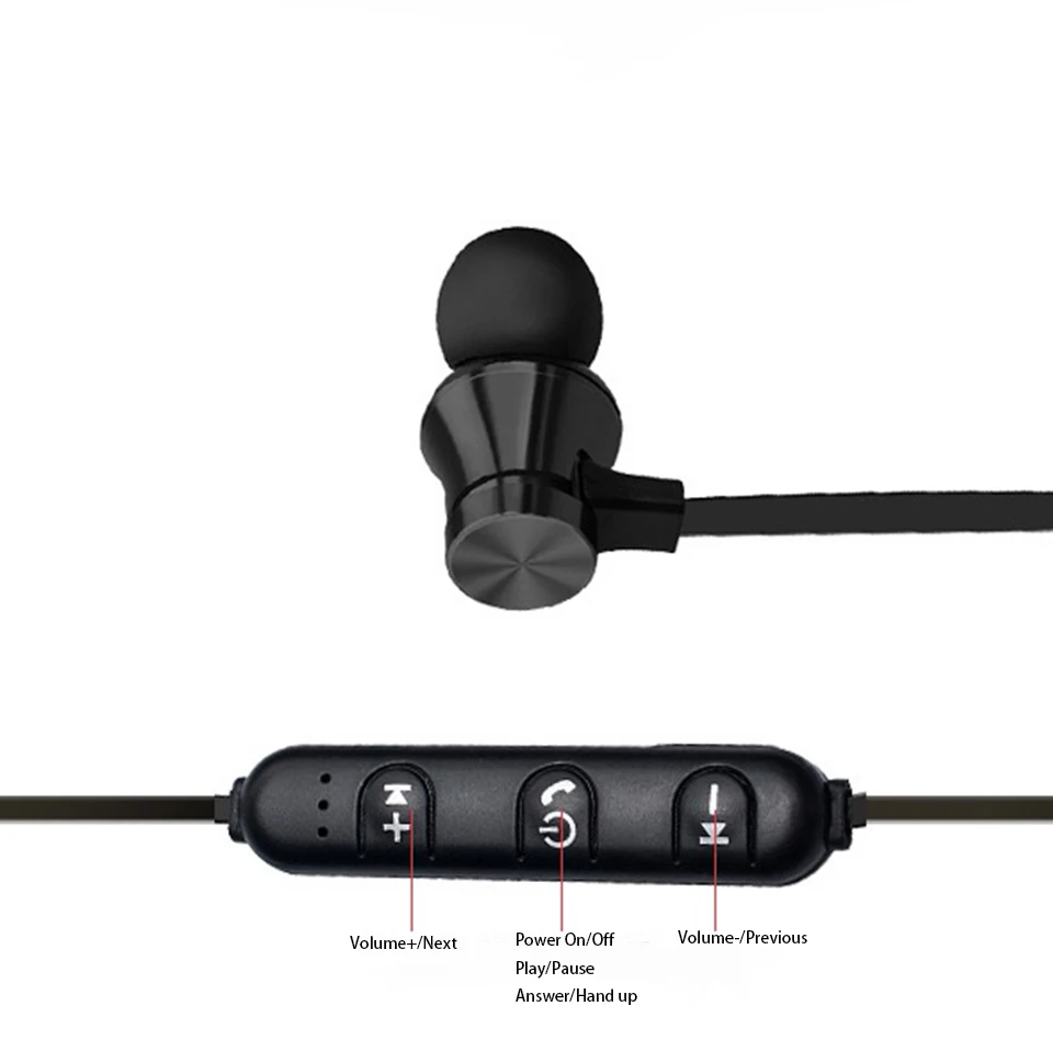Магнитные притяжения Bluetooth наушники стерео в ухо гарнитуры музыкальные с