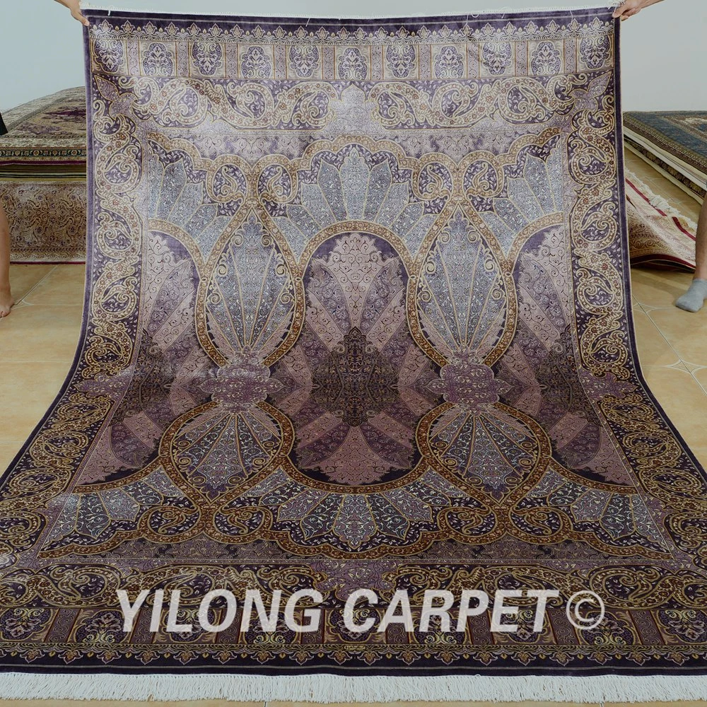 Ковер Yilong 6 'x 9 'vantage фиолетовый классический ковер ручной работы для спальни