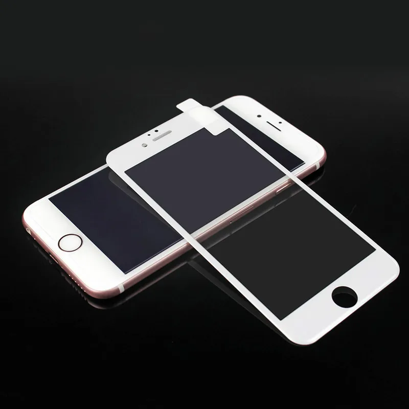3D мягкий край 9H закаленное стекло для iPhone 8 7 6 6S Plus полное покрытие Защита экрана