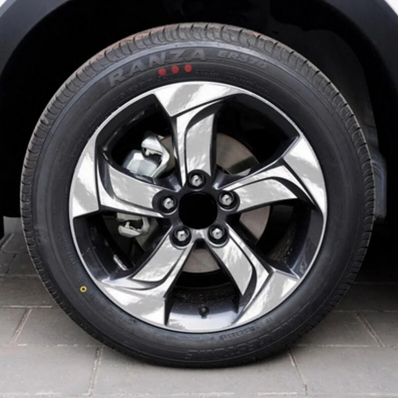 Tonlinker 1 шт. на 4 колеса DIY автомобиль стиль 17 дюймов Углеродные, для колес волокна Защитный чехол наклейки для Honda vezel HRV