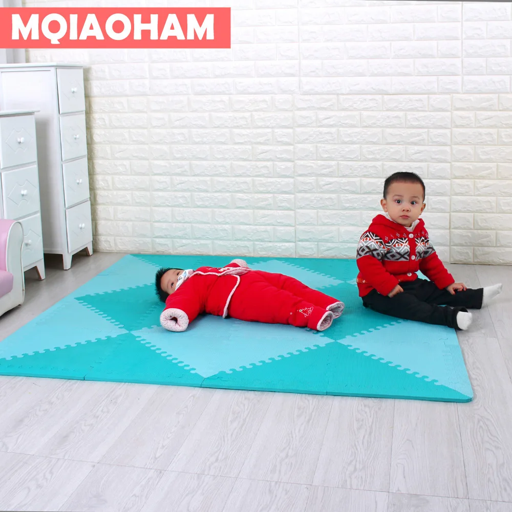 MQIAOHAM детский игровой коврик tapete infantil tapis игрушки для младенцев для детей игровой коврик-пазл eva Пена Детский ковер треугольник 35 см* 1 см