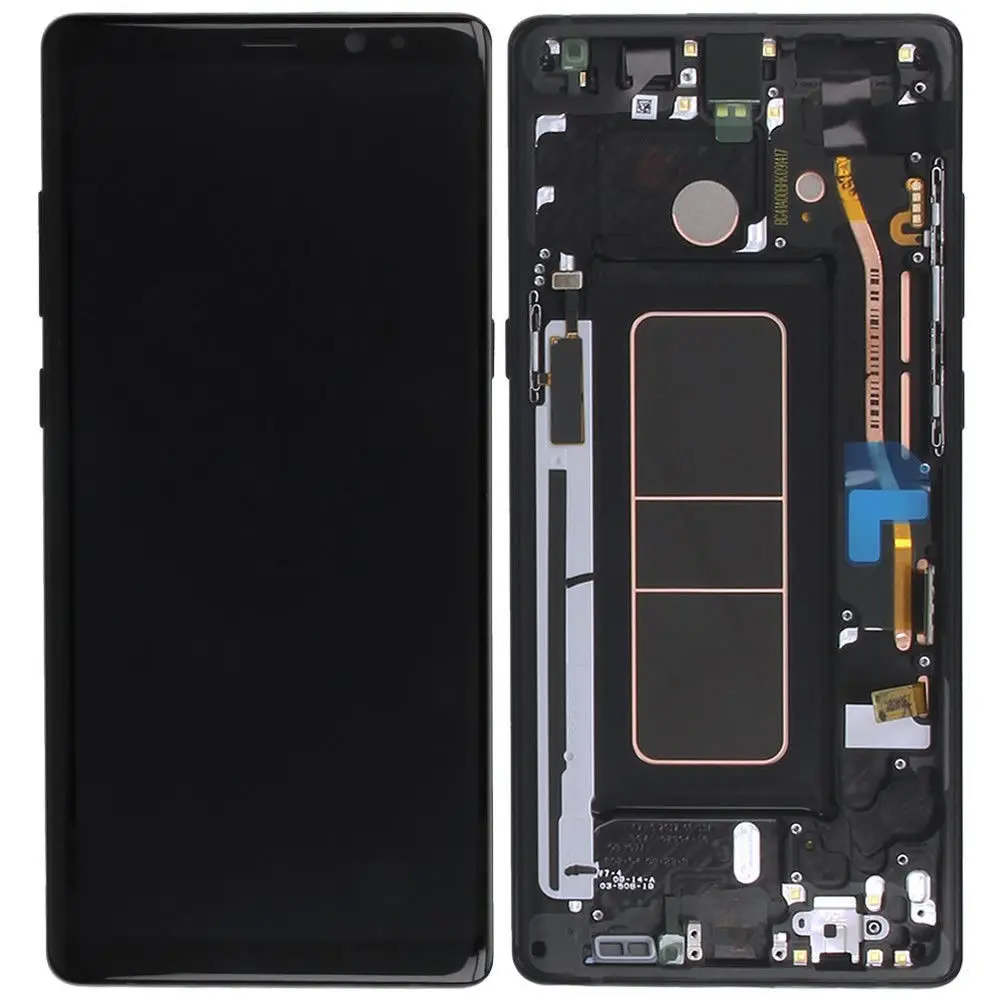 100% Оригинальный AMOLED ЖК-дисплей для SAMSUNG Galaxy NOTE8 LCD N9500 N9500F сенсорный экран Запасные
