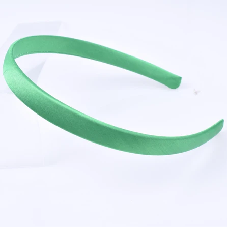 Green 20 шт./лот 1,5 см широкий обруч для волос ленты для женщин Детская повязка для волос аксессуары для волос атласная лента для волос повязка на голову макияж Спорт - Цвет: Green