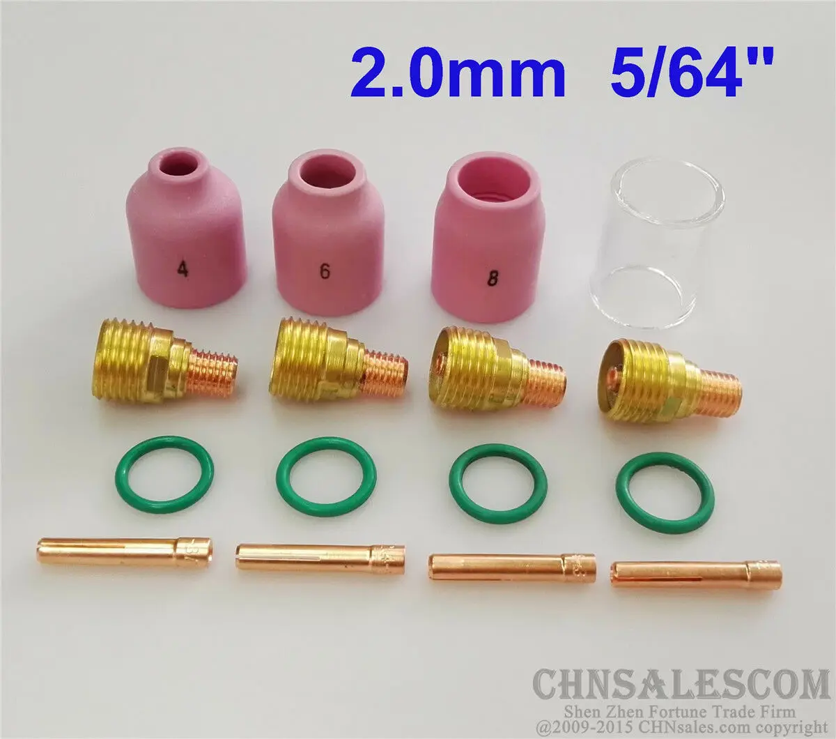 CHNsalescom 16 шт. TIG сварочный газовый объектив керамическое сопло и Pyrex чашка комплект