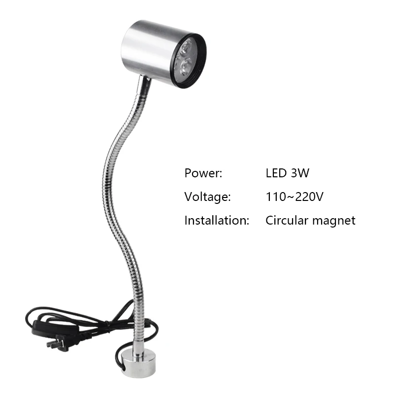 LED 3W 110-220V d Гаражный светодиодный светильник s 9 Вт 12 в 36 В 220 В машинный светильник станок с ЧПУ фрезерный станок светильник Промышленный светодиодный светильник швейный станок токарный светильник s - Цвет: LED 3W 110-220V d